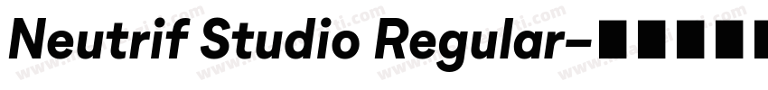 Neutrif Studio Regular字体转换